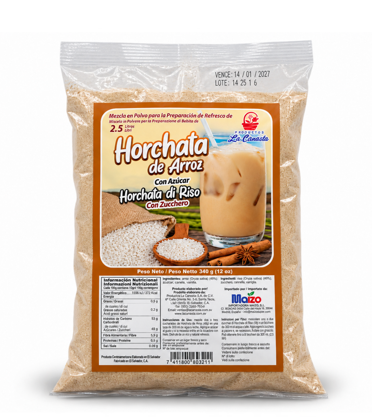 La Canasta Rice Horchata – 340g