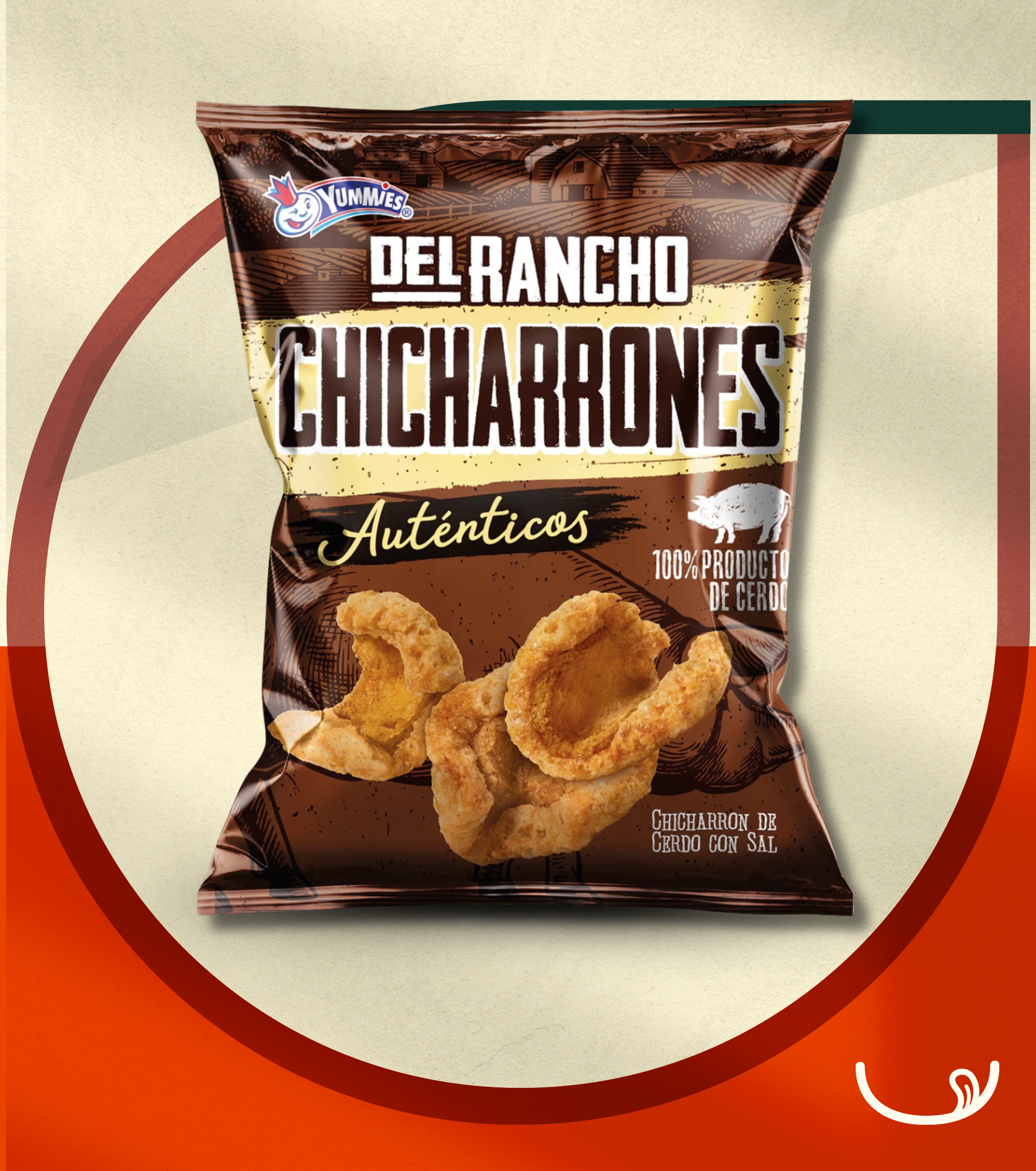 Chicharrones Del Rancho Auténticos - 100g