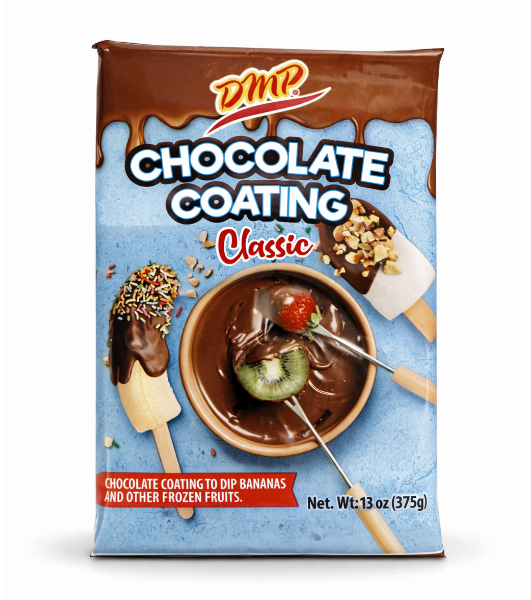 Chocolate para Derretir DMP 375g – Ideal para Fresas, Banano y Postres