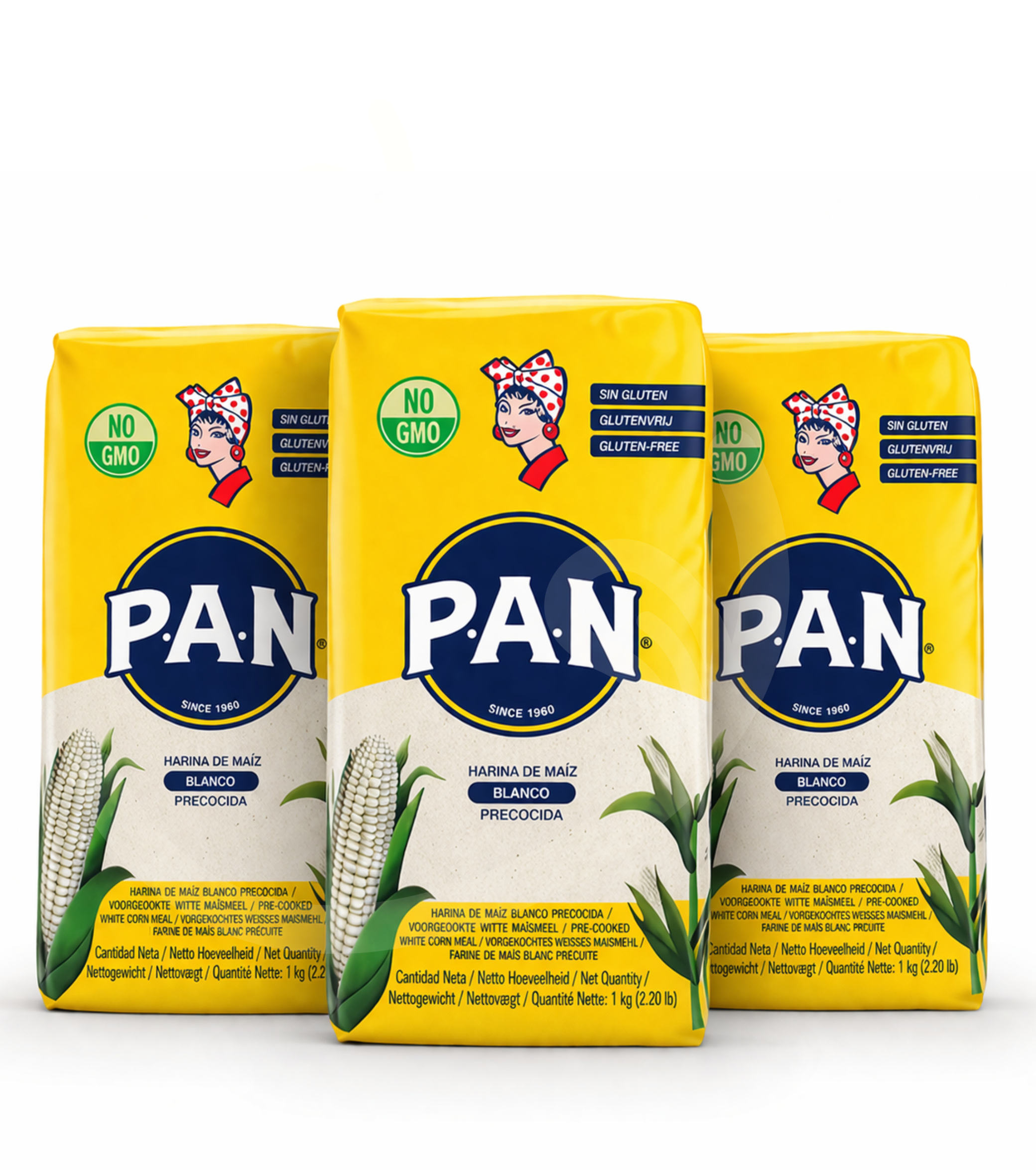 Pre-cooked White Corn Flour (3 pack)