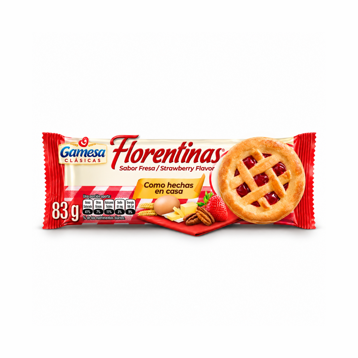 Galletas Florentinas Gamesa Fresa 83 g