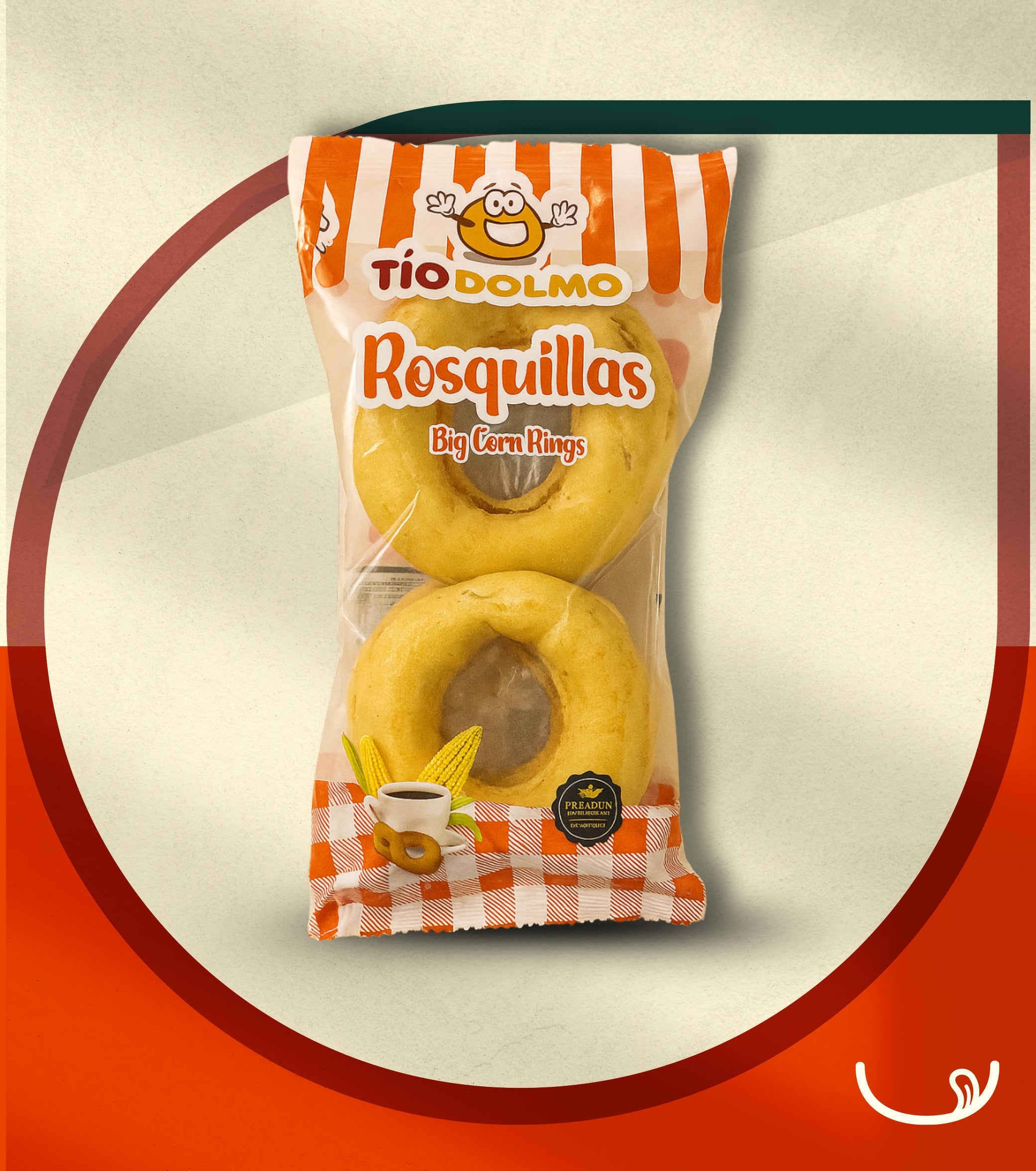 Rosquillas Grandes Tío Dolmo 280g – 8 Unidades 🇭🇳