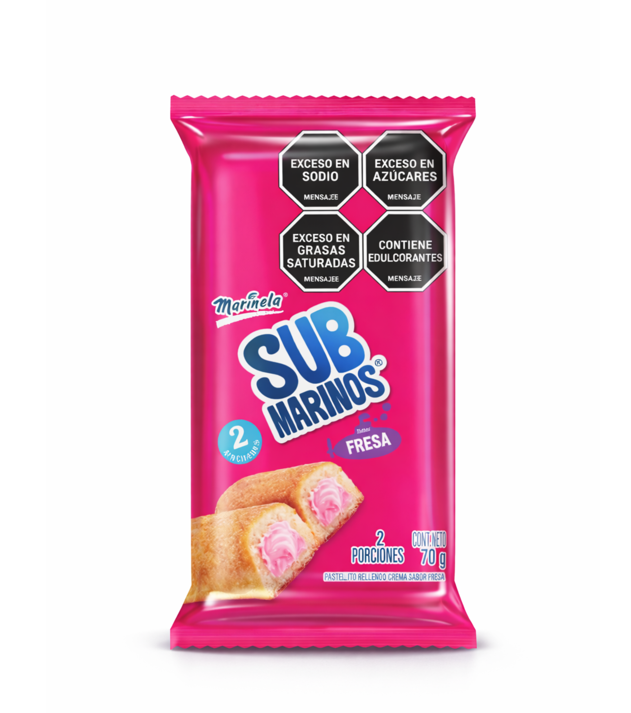 Marinela Submarines – Strawberry 70G