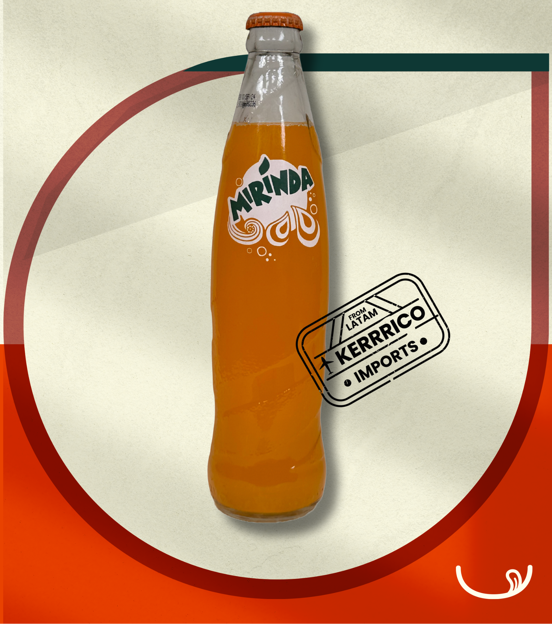 MIRINDA ORANGE DRINK GLASS 355ML