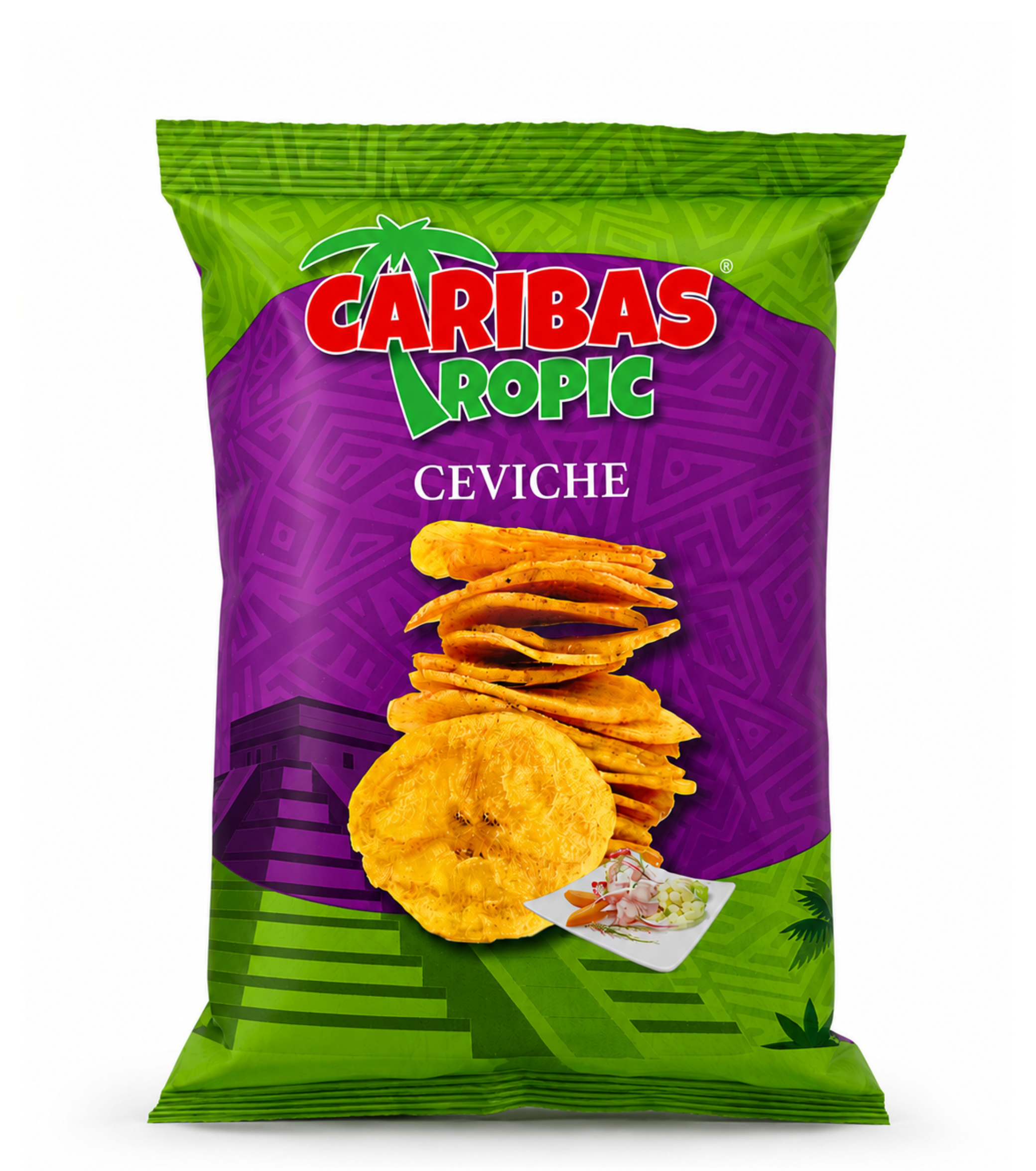 Caribas Tropic Ceviche Plantain Chips 155g