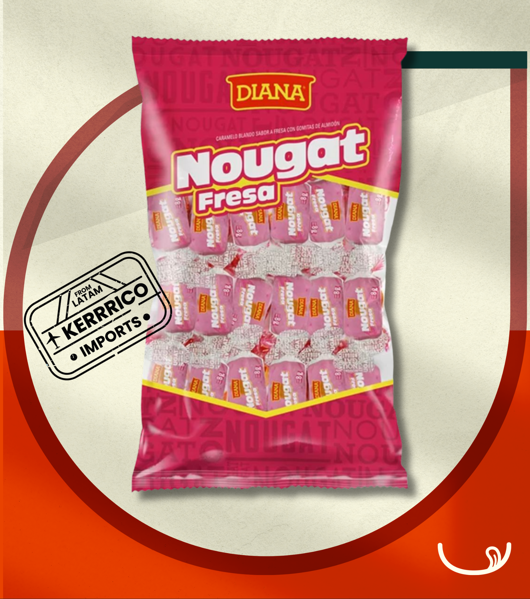 Diana Nougat Strawberry 191g