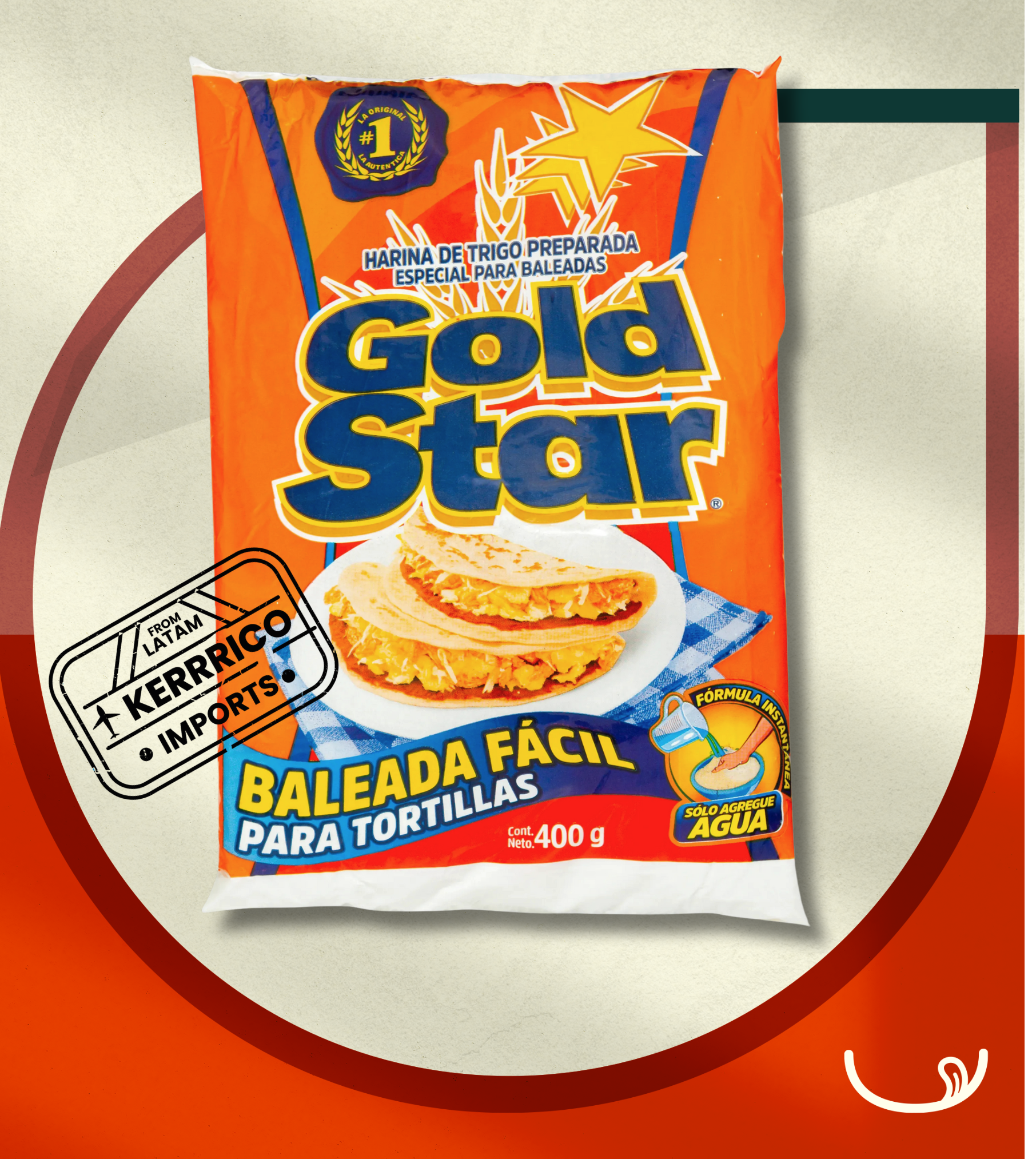 Flour for Baleadas Gold Star – 400g