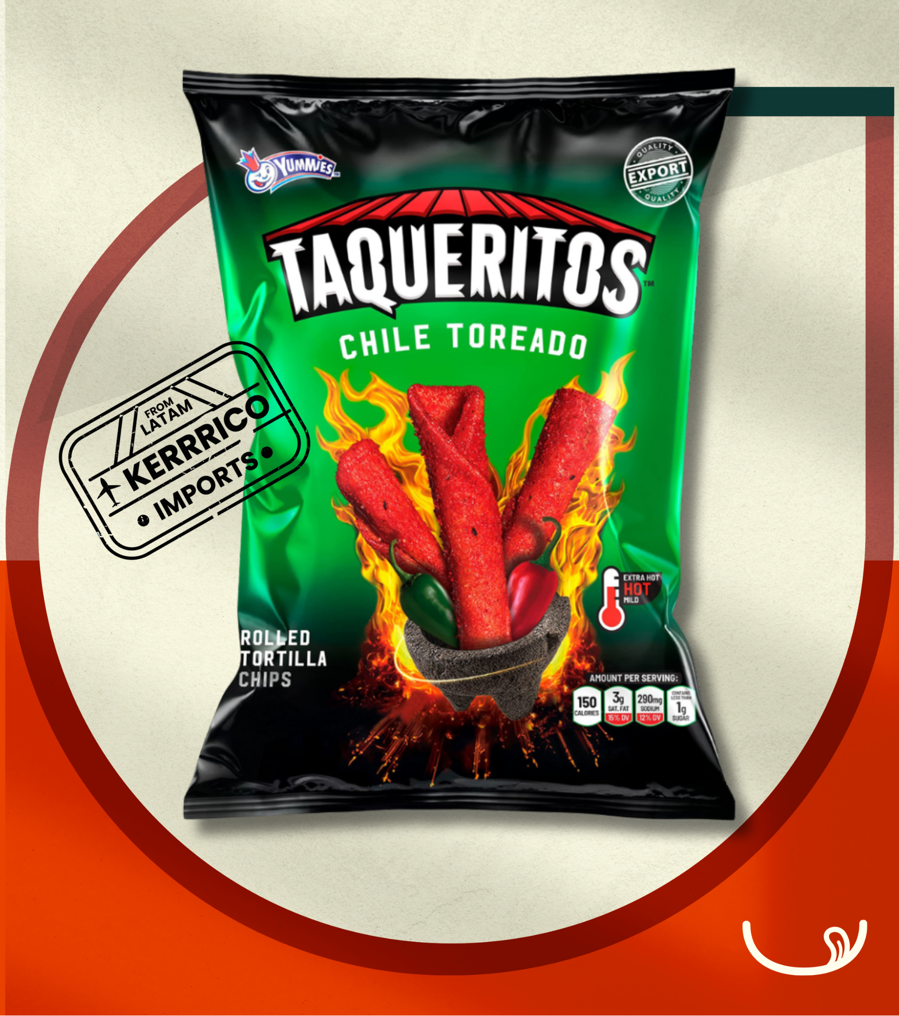 Taqueritos Yummies Chile Toreado 180g – Honduras 🌶️🐂