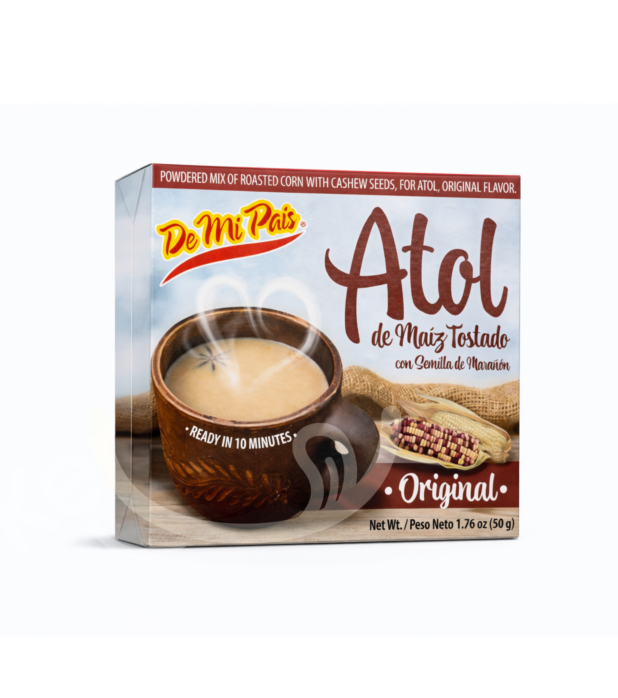 Atol de Maíz Tostado Original – De Mi País 50g