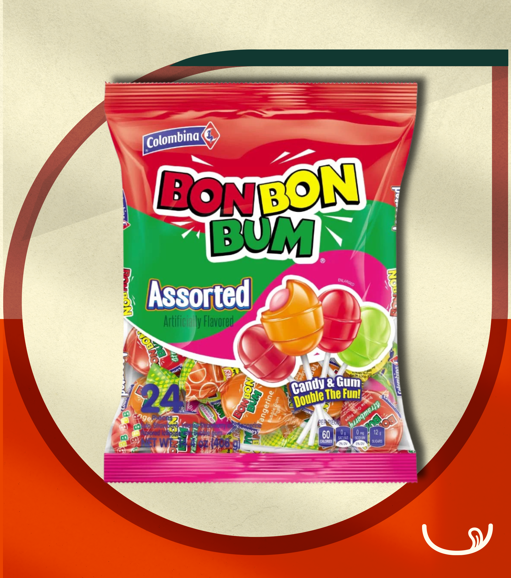 Bon Bon Bum – Surtidos (Colombina, 24 unidades – 408 g)