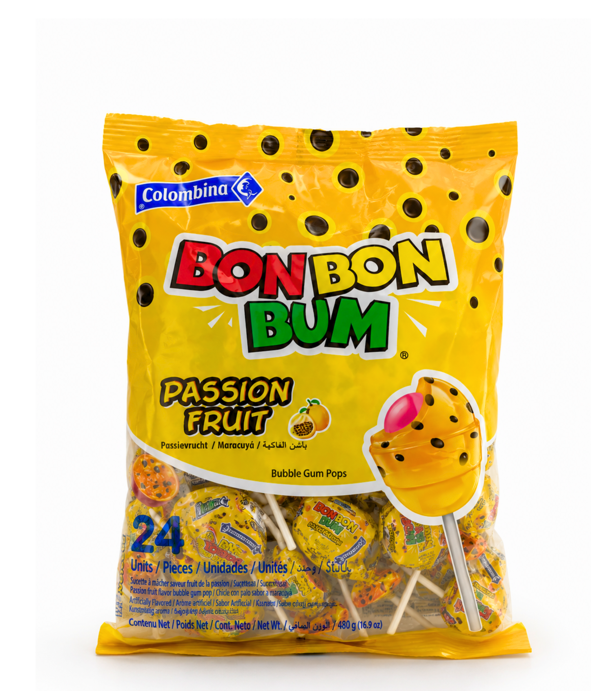 Bon Bon Bum Passion Fruit (24 units – 408 g)