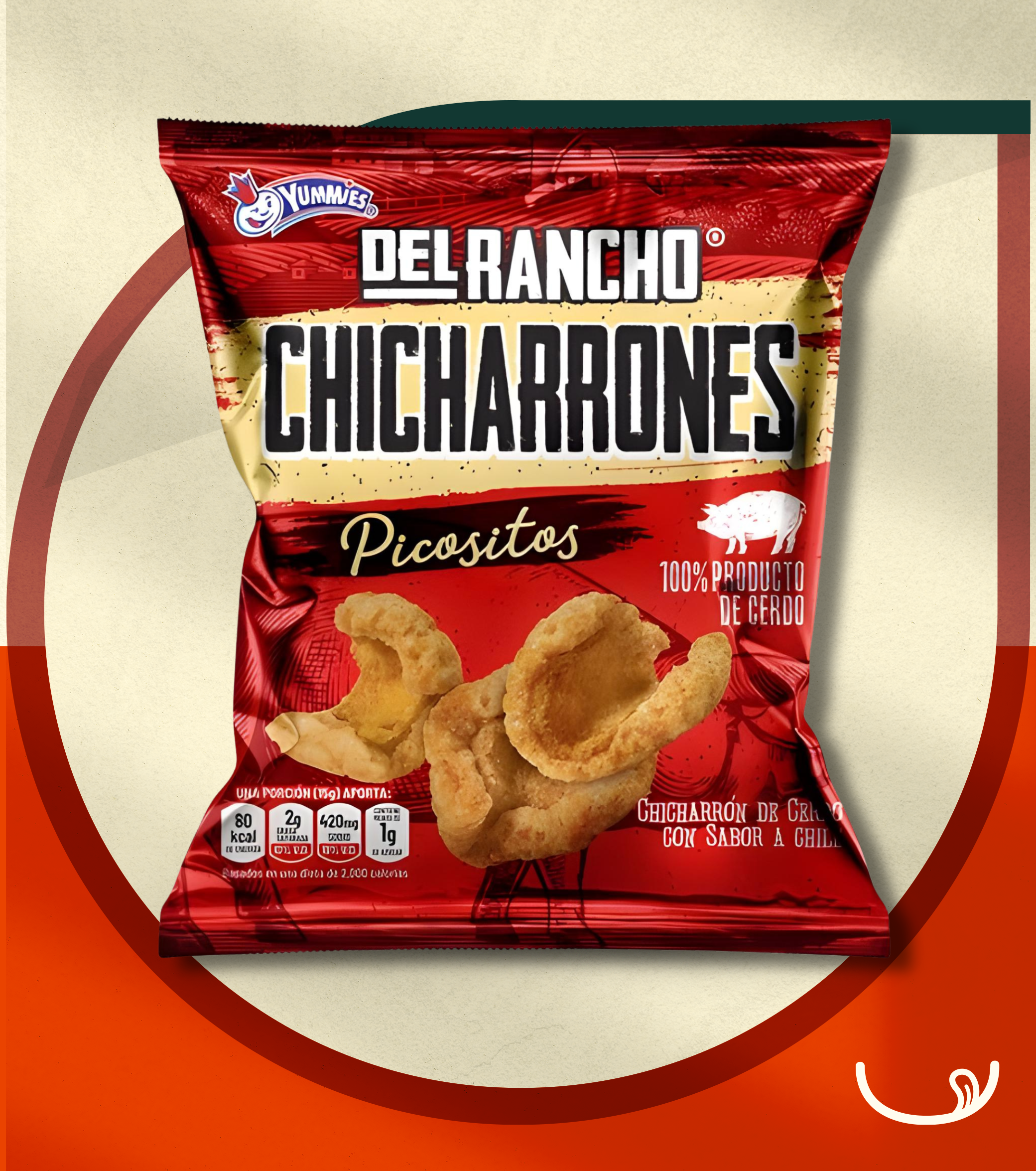 Chicharrón Del Rancho Picositos – 100g