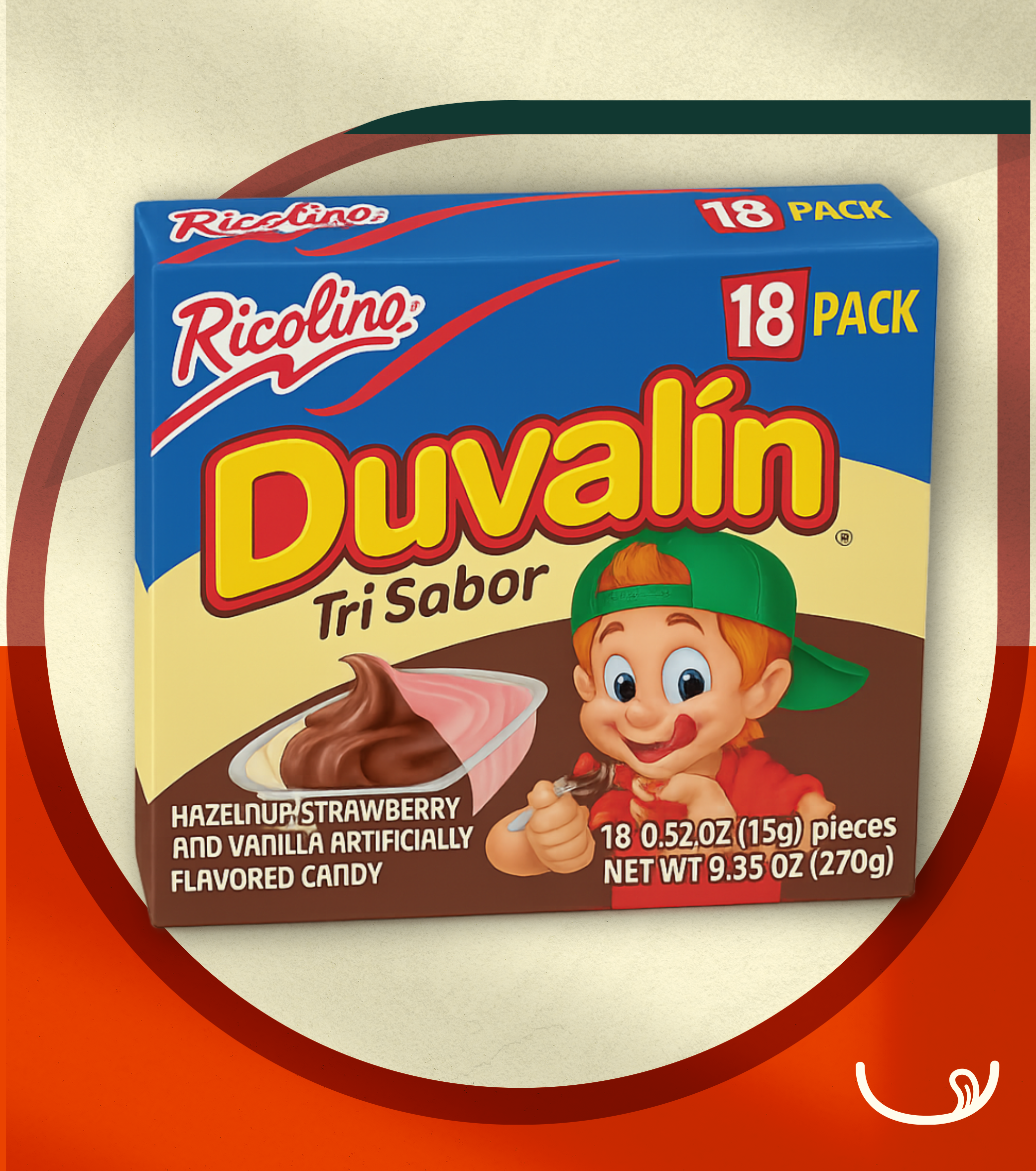 Duvalín Tri Sabor – Pack 18u  (Ricolino)