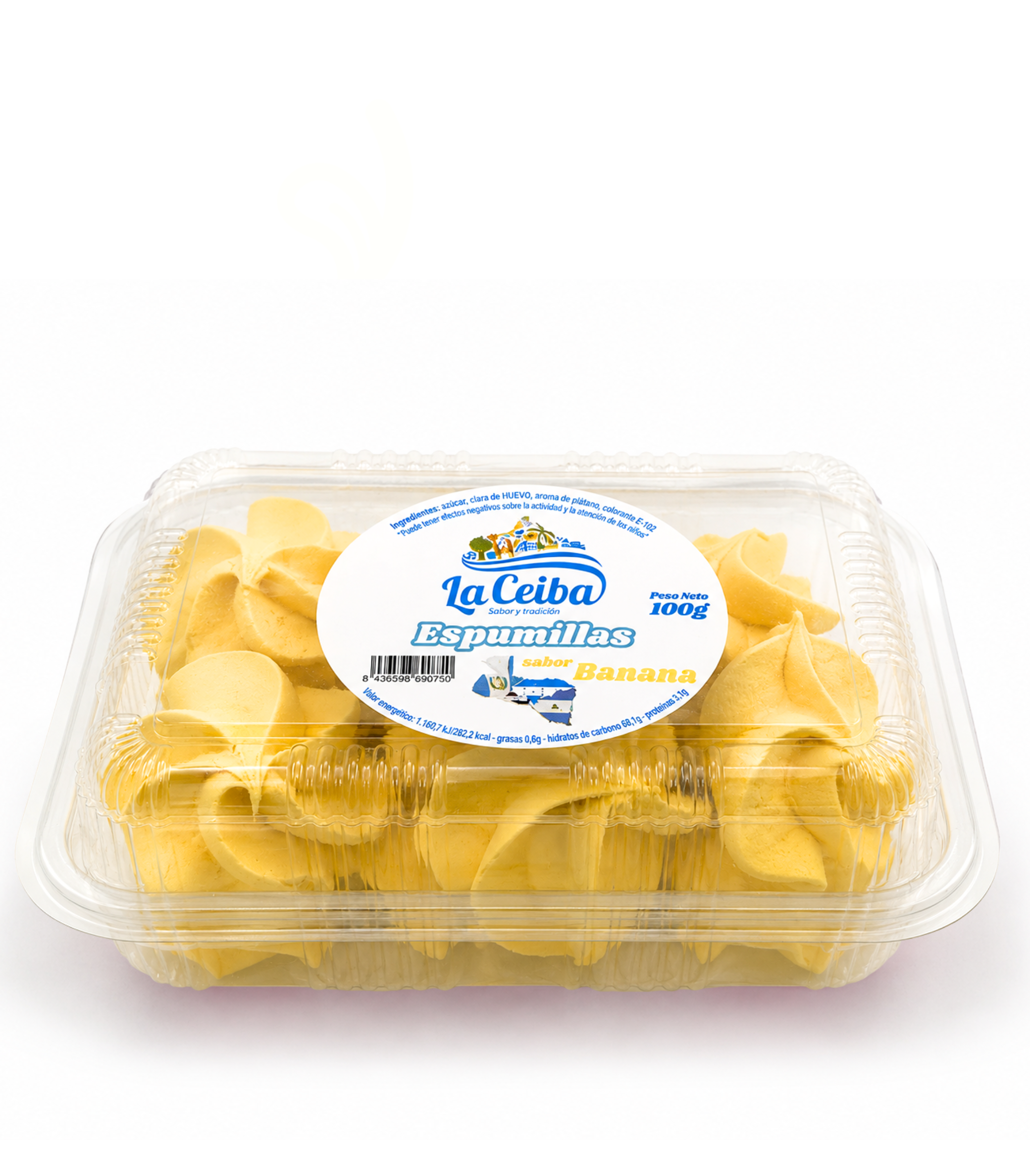 Espumillas de Banana La Ceiba 100g