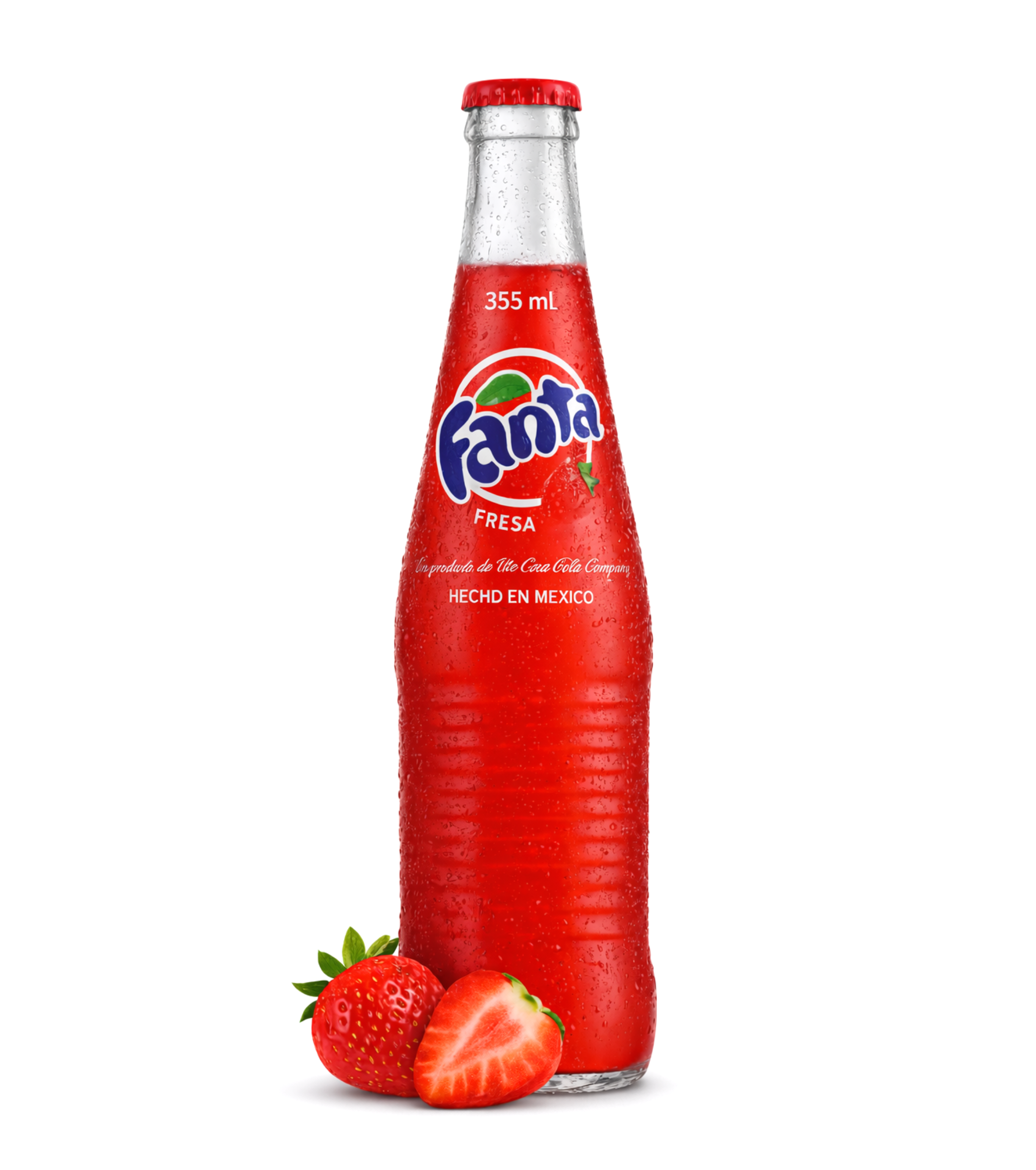 Fanta Fresa Vidrio – 355ml (Nicaragua)