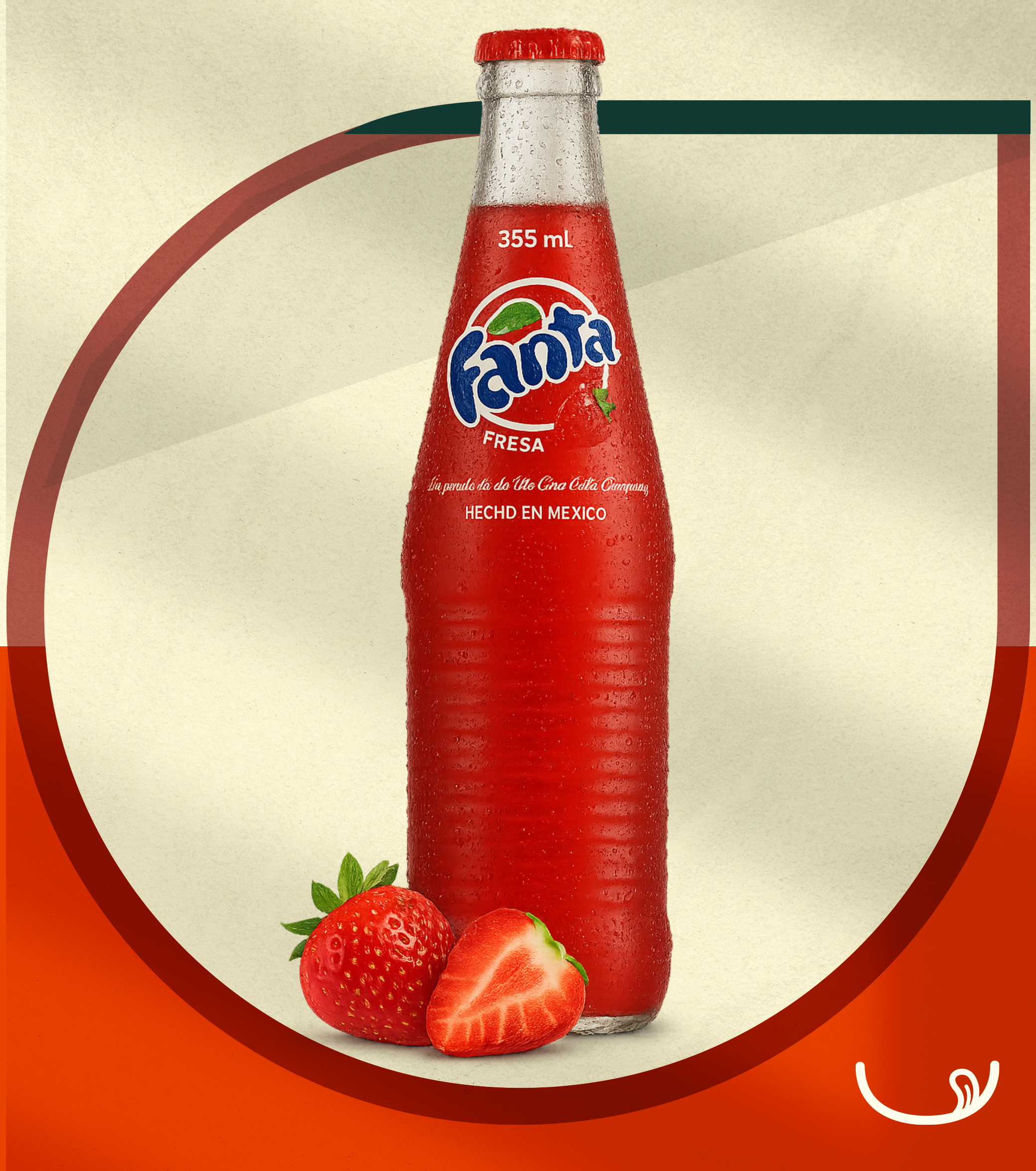 Fanta Fresa Vidrio – 355ml (Nicaragua)