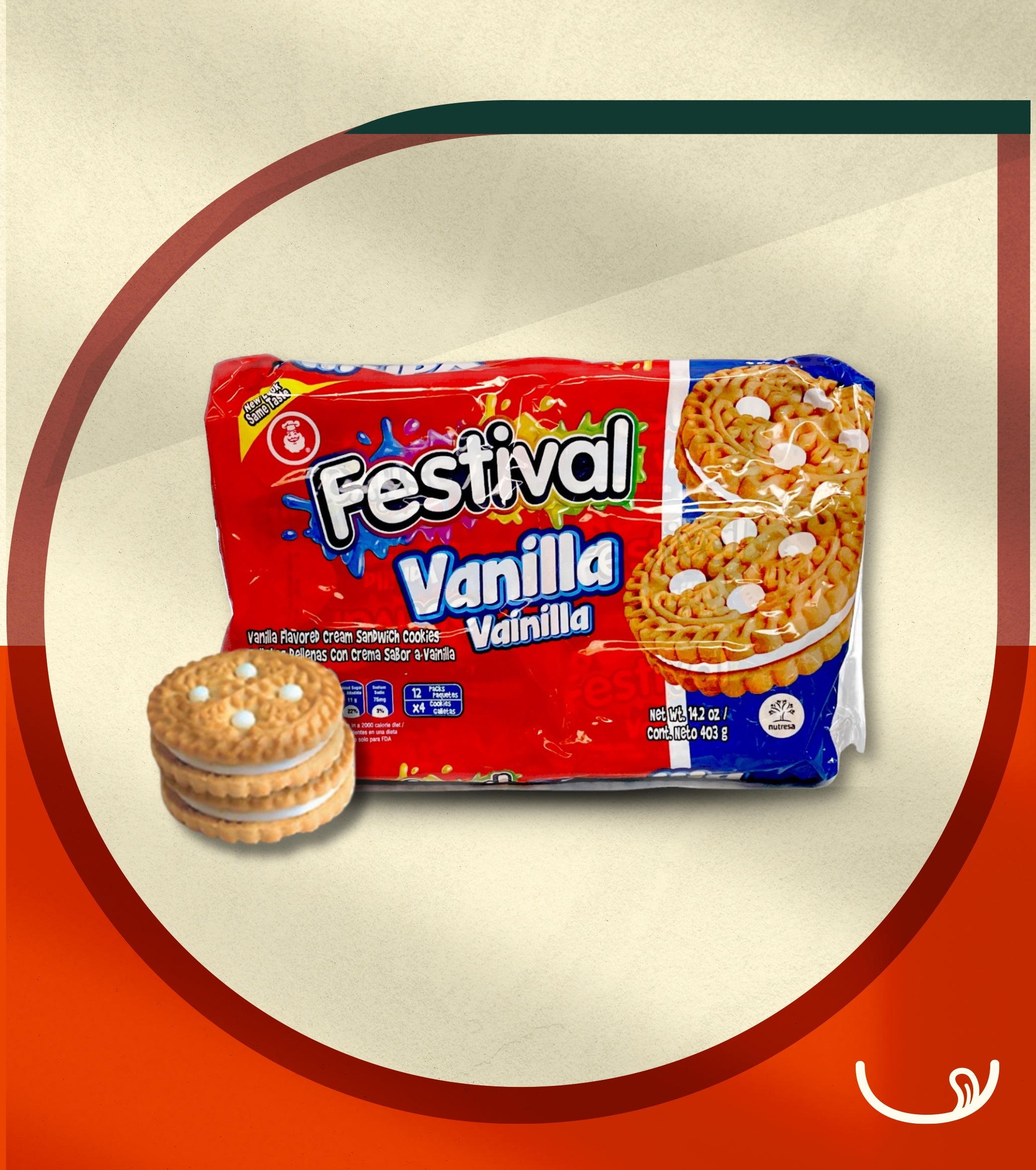 Galletas Festival Vainilla (12 pack)