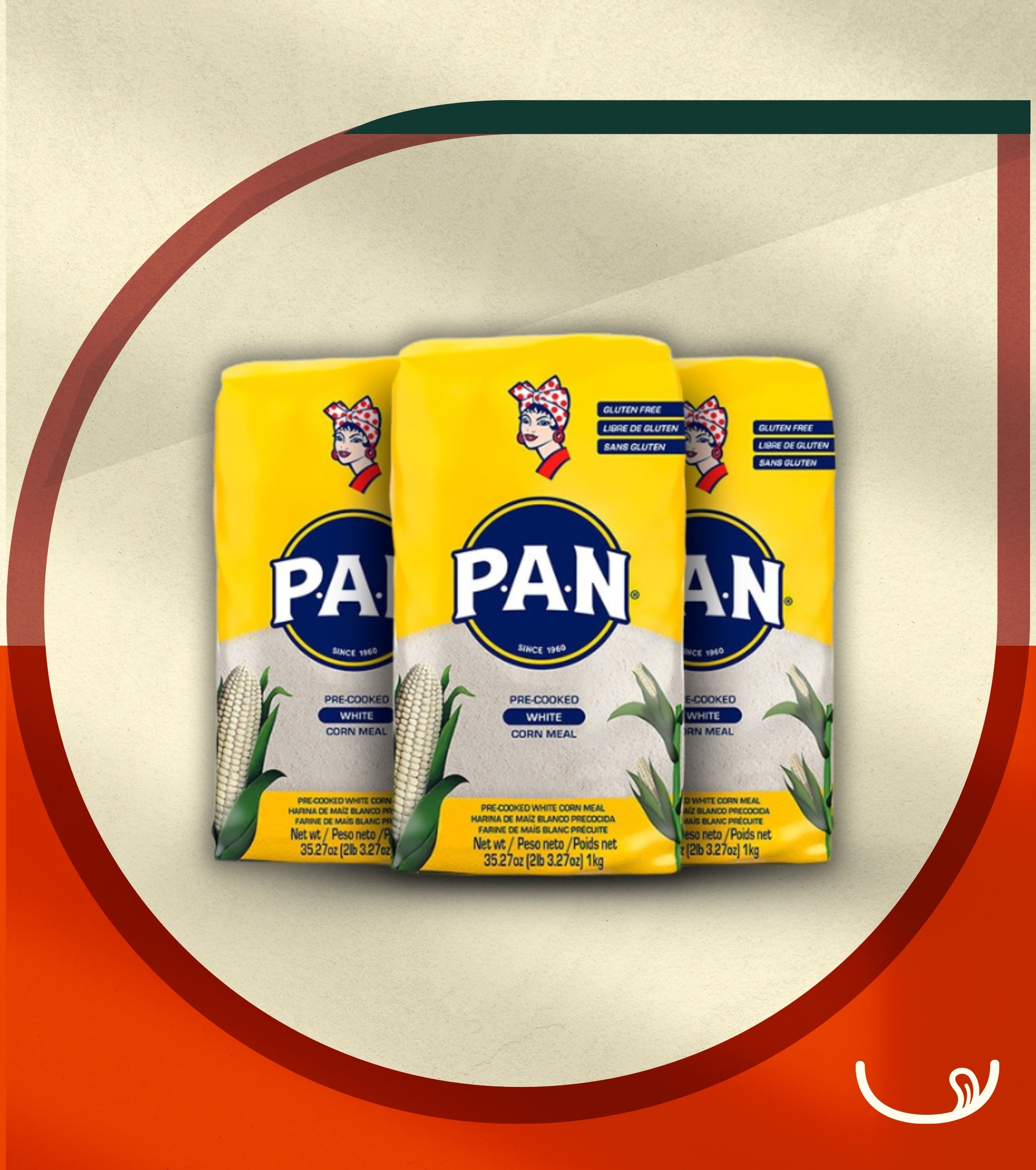 Harina de Maíz Blanca PAN Precocida 1kg