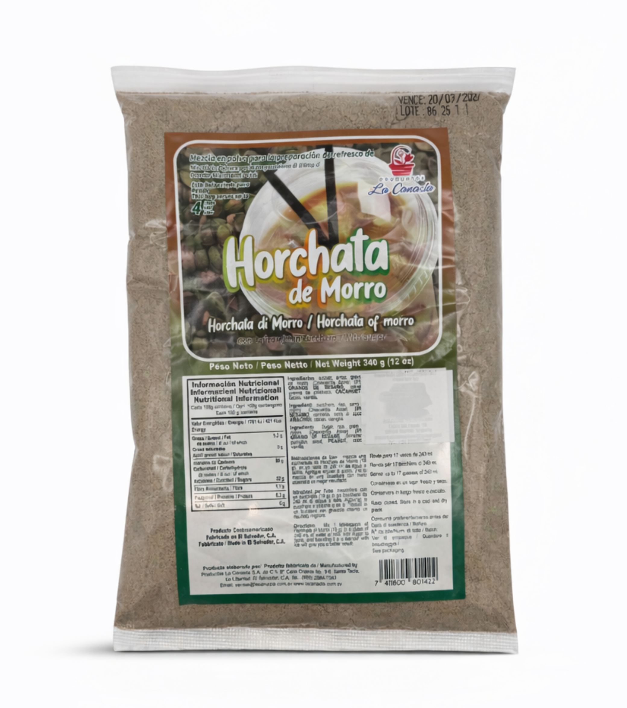 Horchata de Morro La Canasta – 340 g