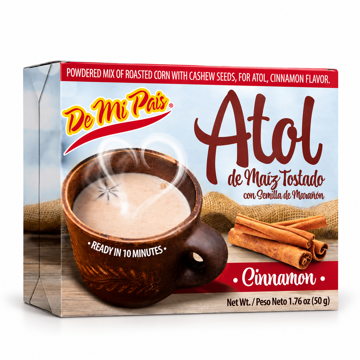 Atol de Maíz Tostado con Canela DMP 50 g