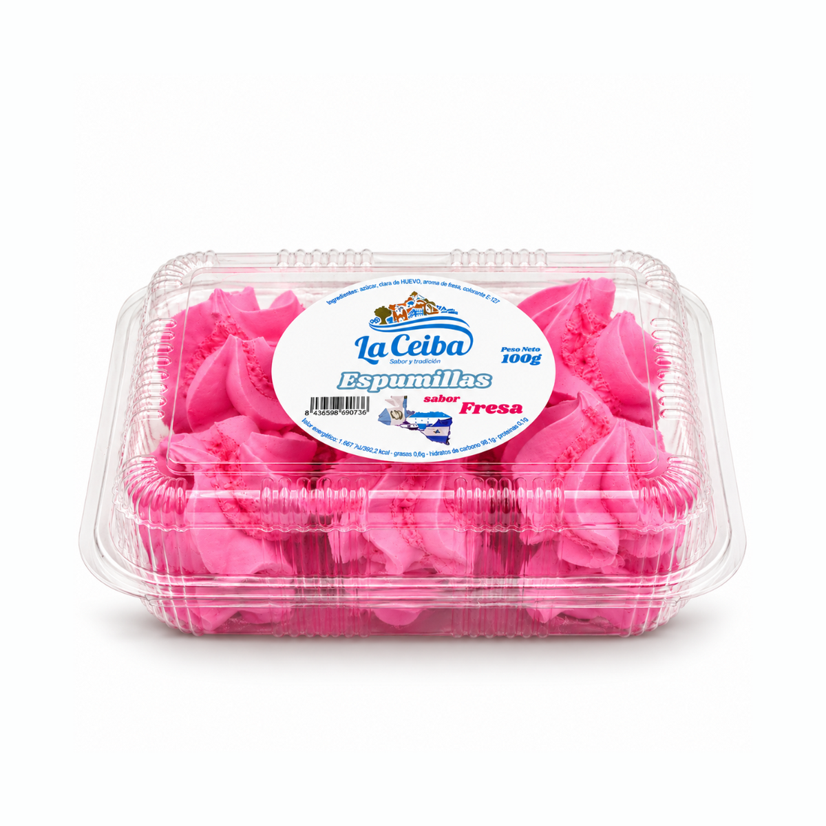 Espumillas de Fresa La Ceiba 100 g