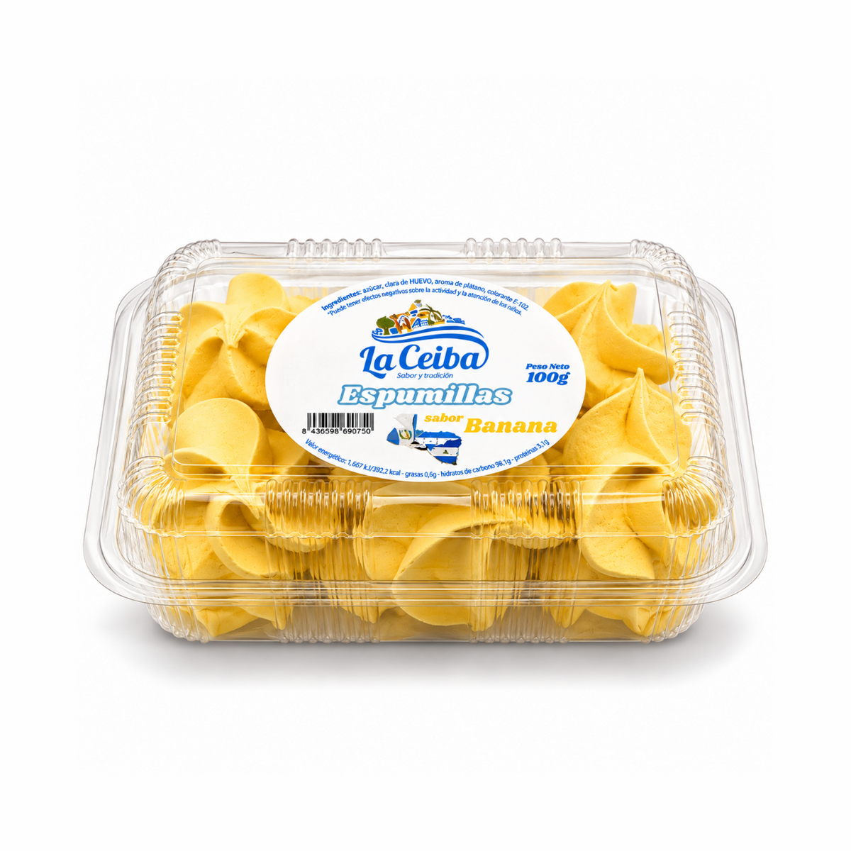 Espumillas de Banana La Ceiba 100 g