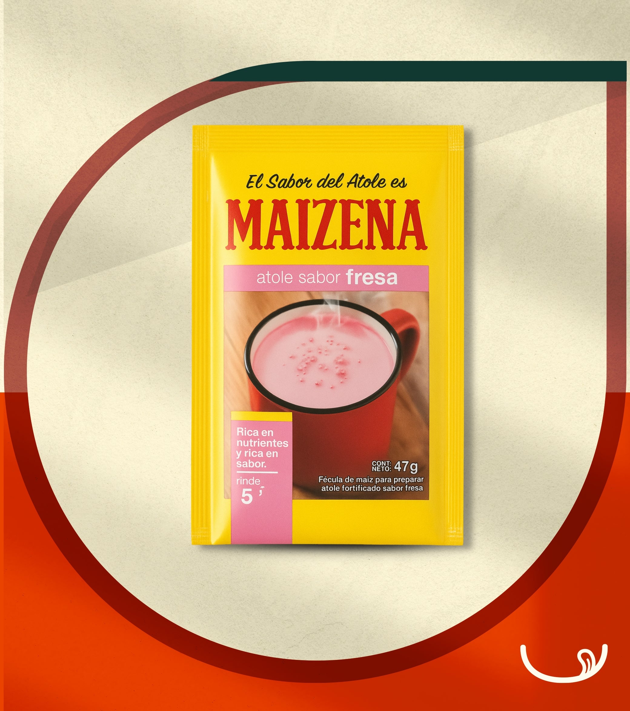 Maizena Sabor Fresa 47g