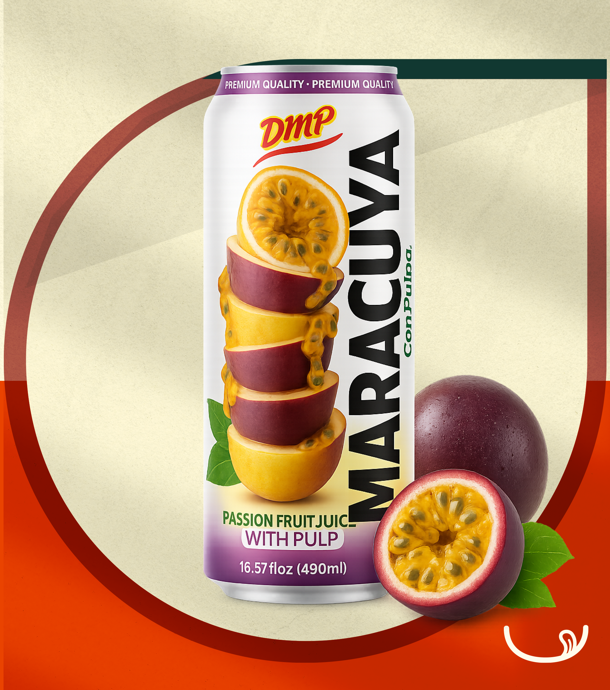 Jugo de Maracuyá con Pulpa DMP – 490ml