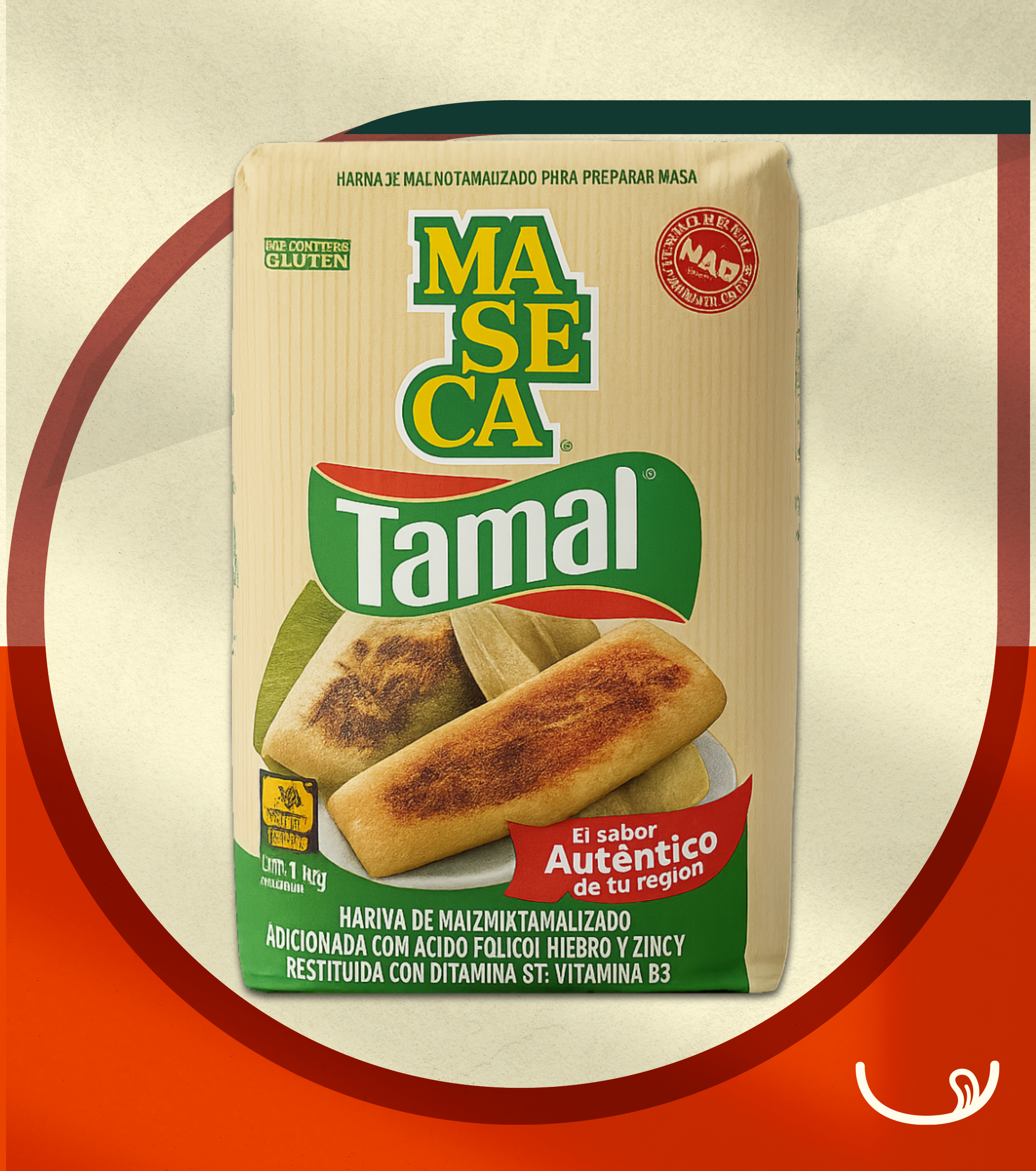 Harina de Maíz Maseca para Tamal  – 1kg