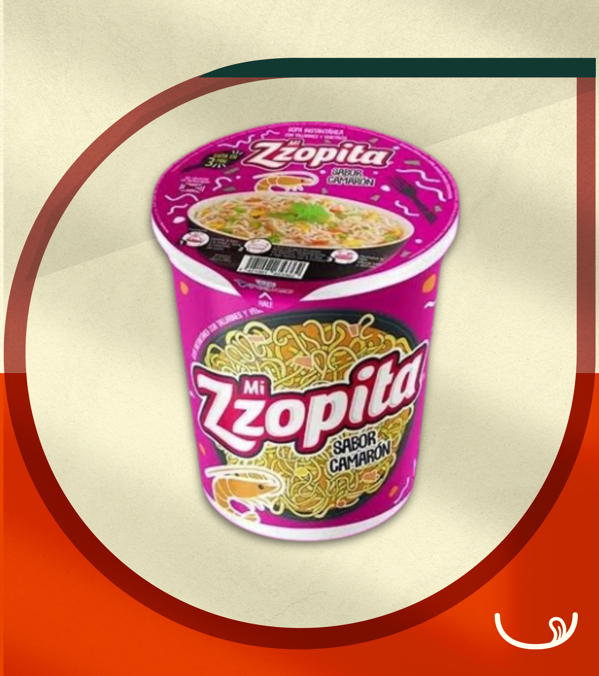 Mi Zzopita Sopa Instantánea – Sabor Camarón 65g