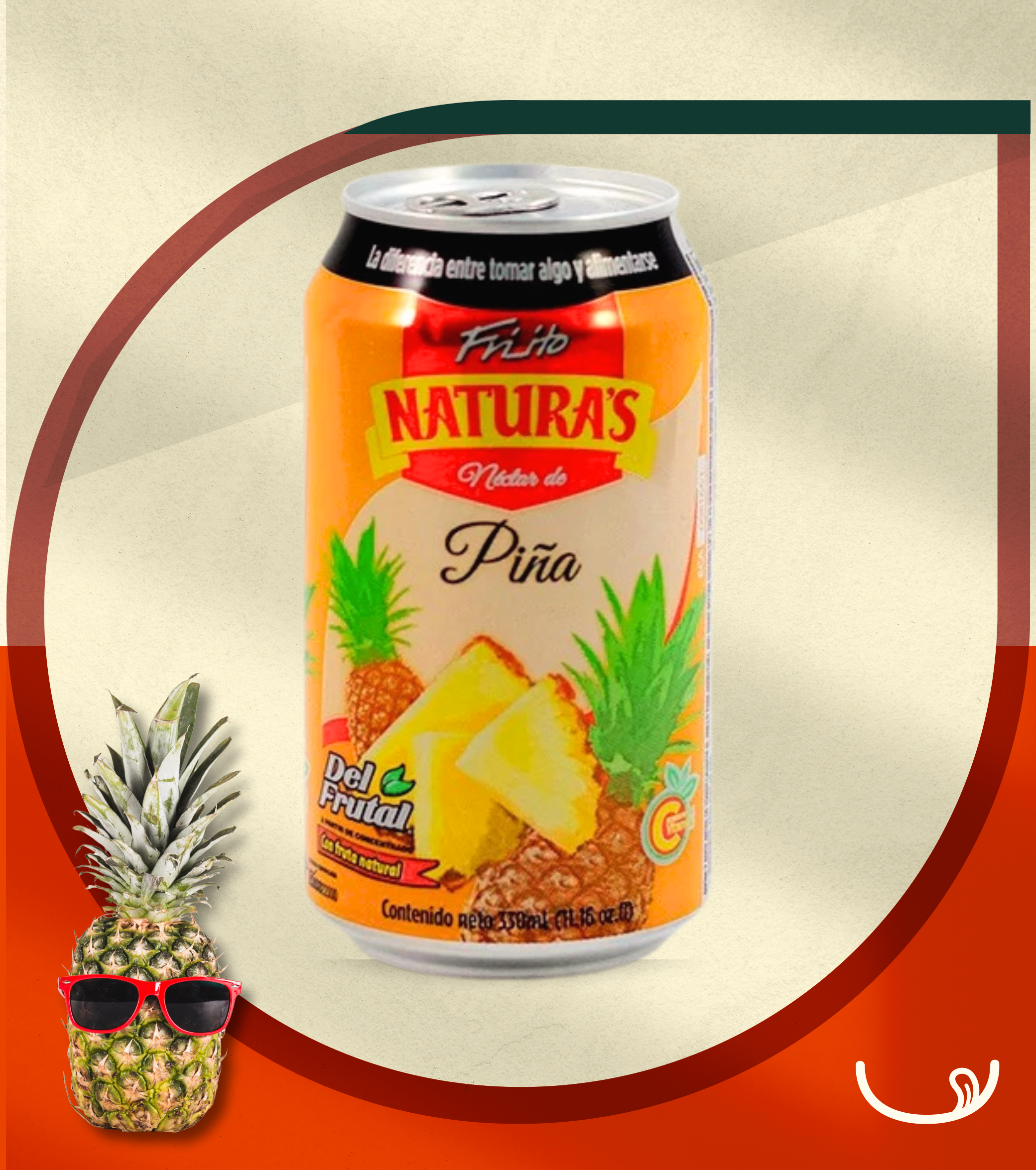 Naturas Pineapple Nectar (330ml)