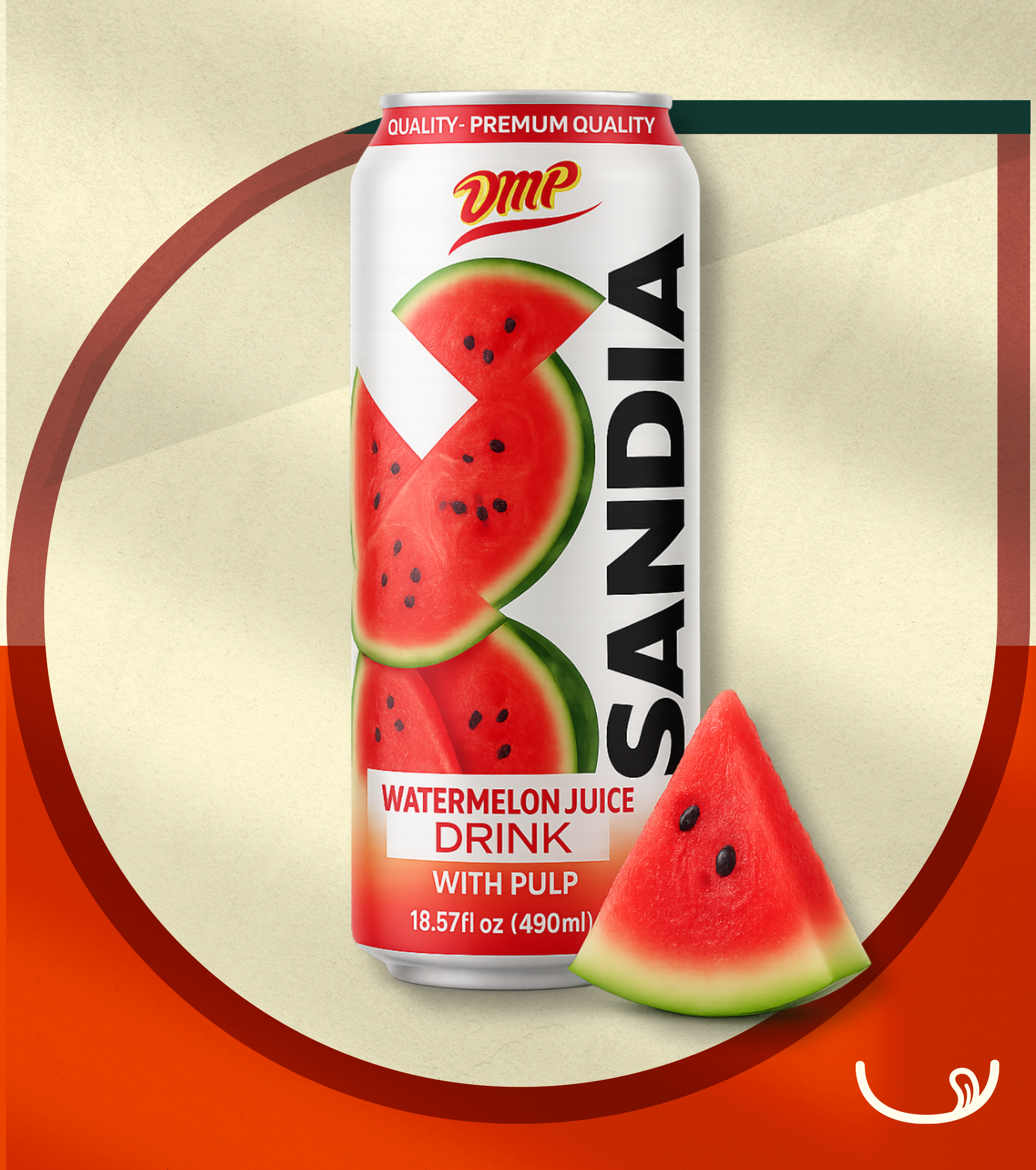 DMP Sandía – Bebida de Jugo con Pulpa (490ml)