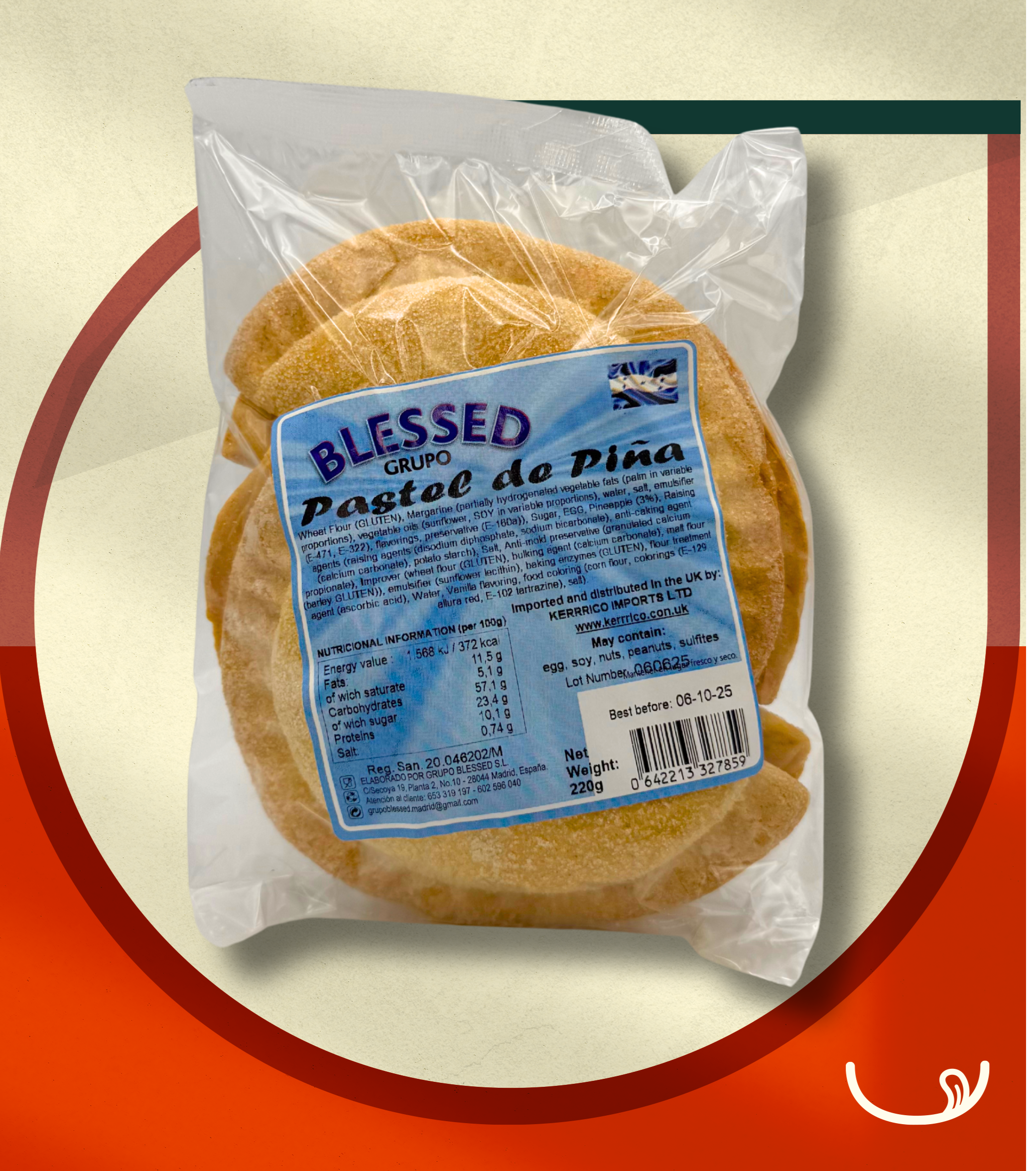 Pastelitos de Piña Blessed (220 g)