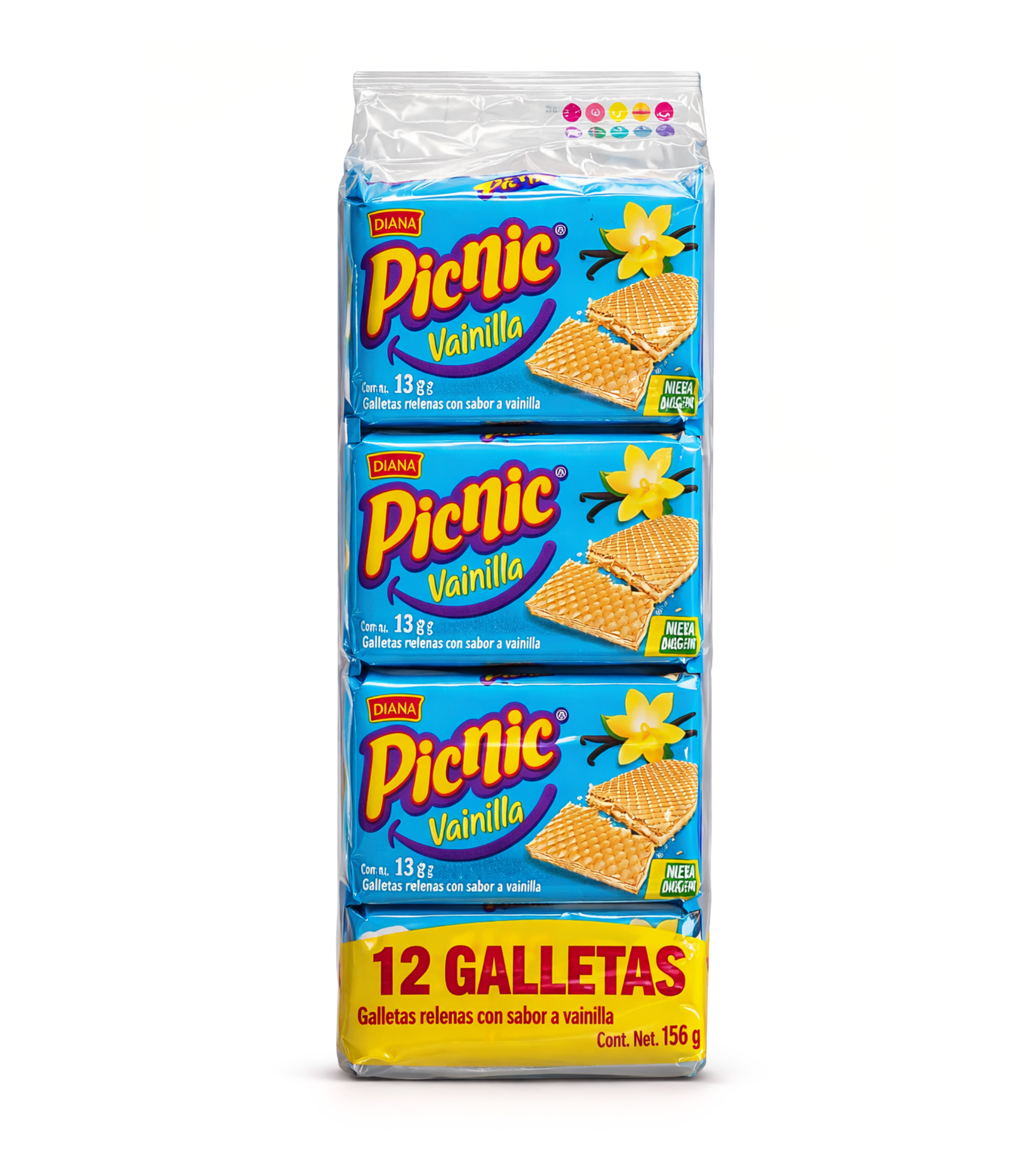 Galletas Picnic Vainilla – 12 Unidades (159g)