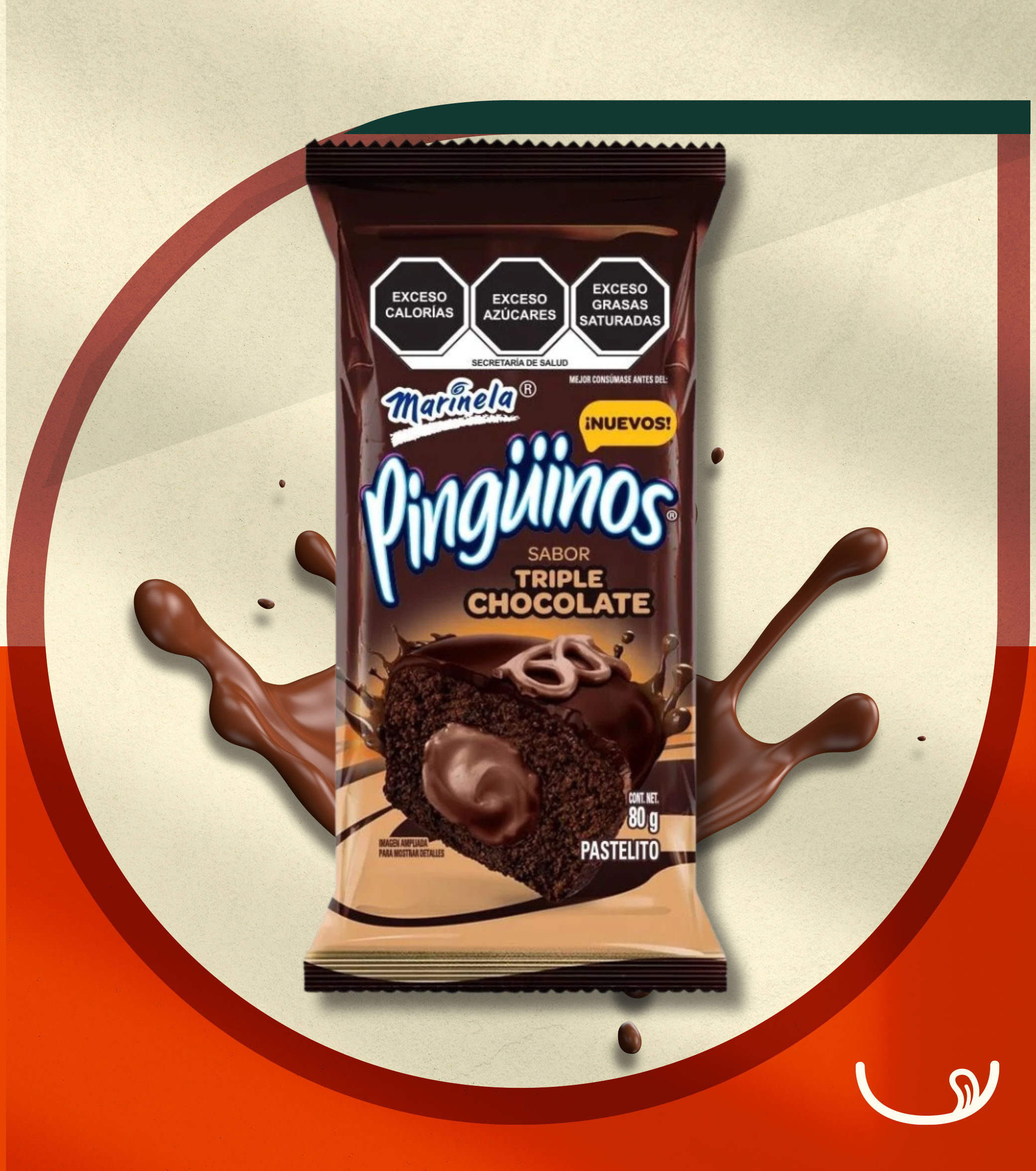 Pingüinos Marinela - Triple Chocolate