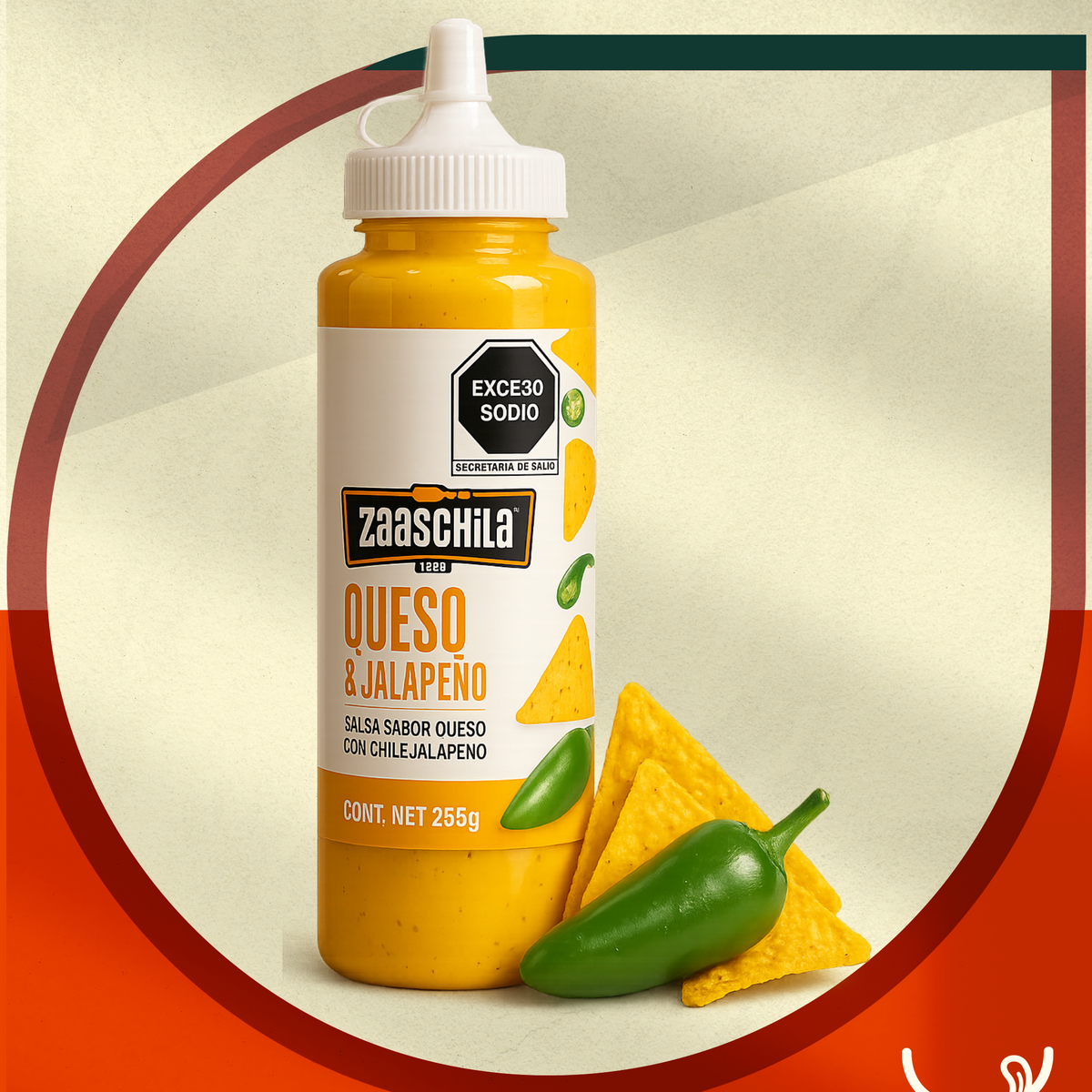 Salsa Queso & Jalapeño Zaaschila – 255g