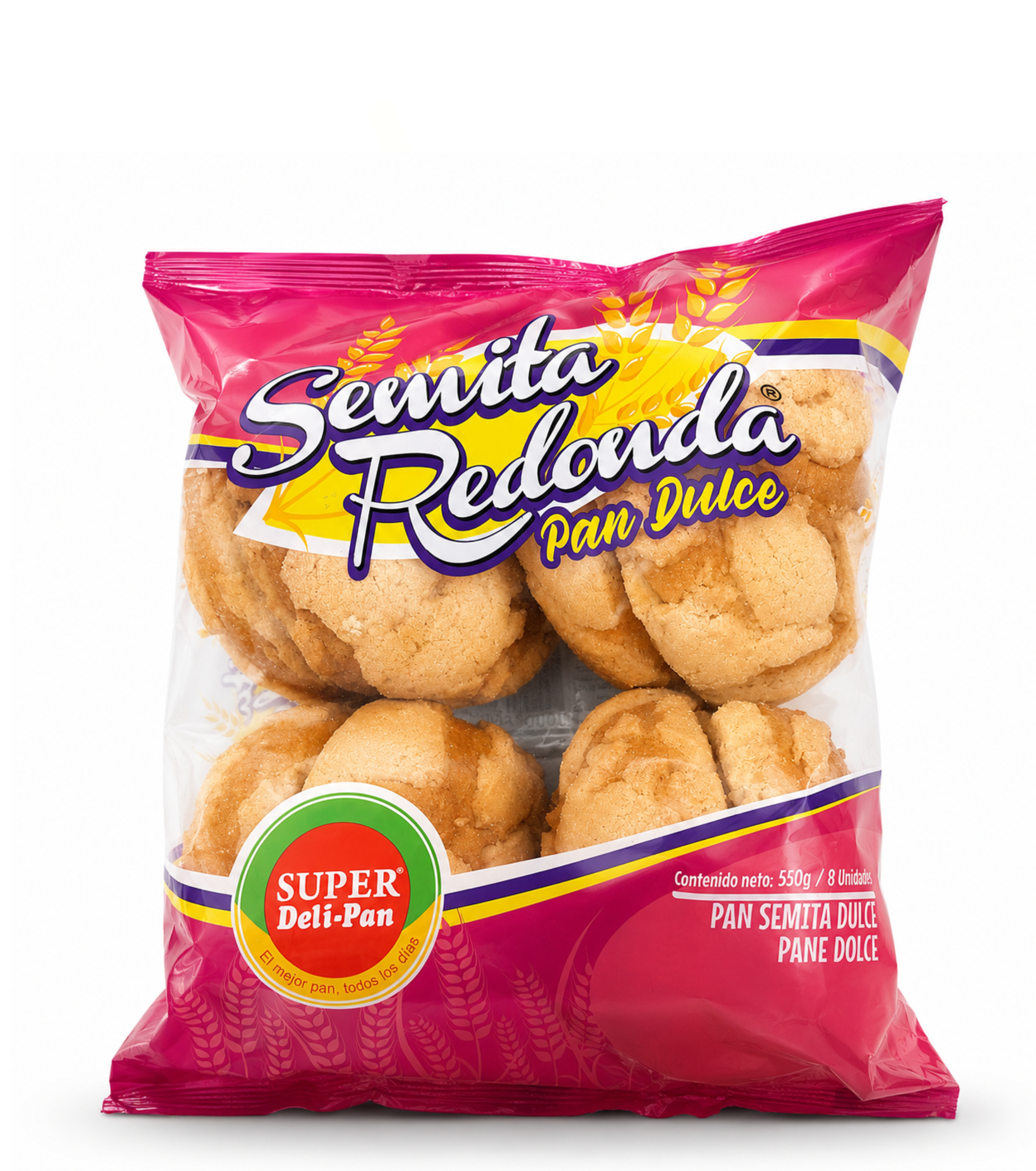 Semita Redonda Deli-Pan 550g | Pan Dulce