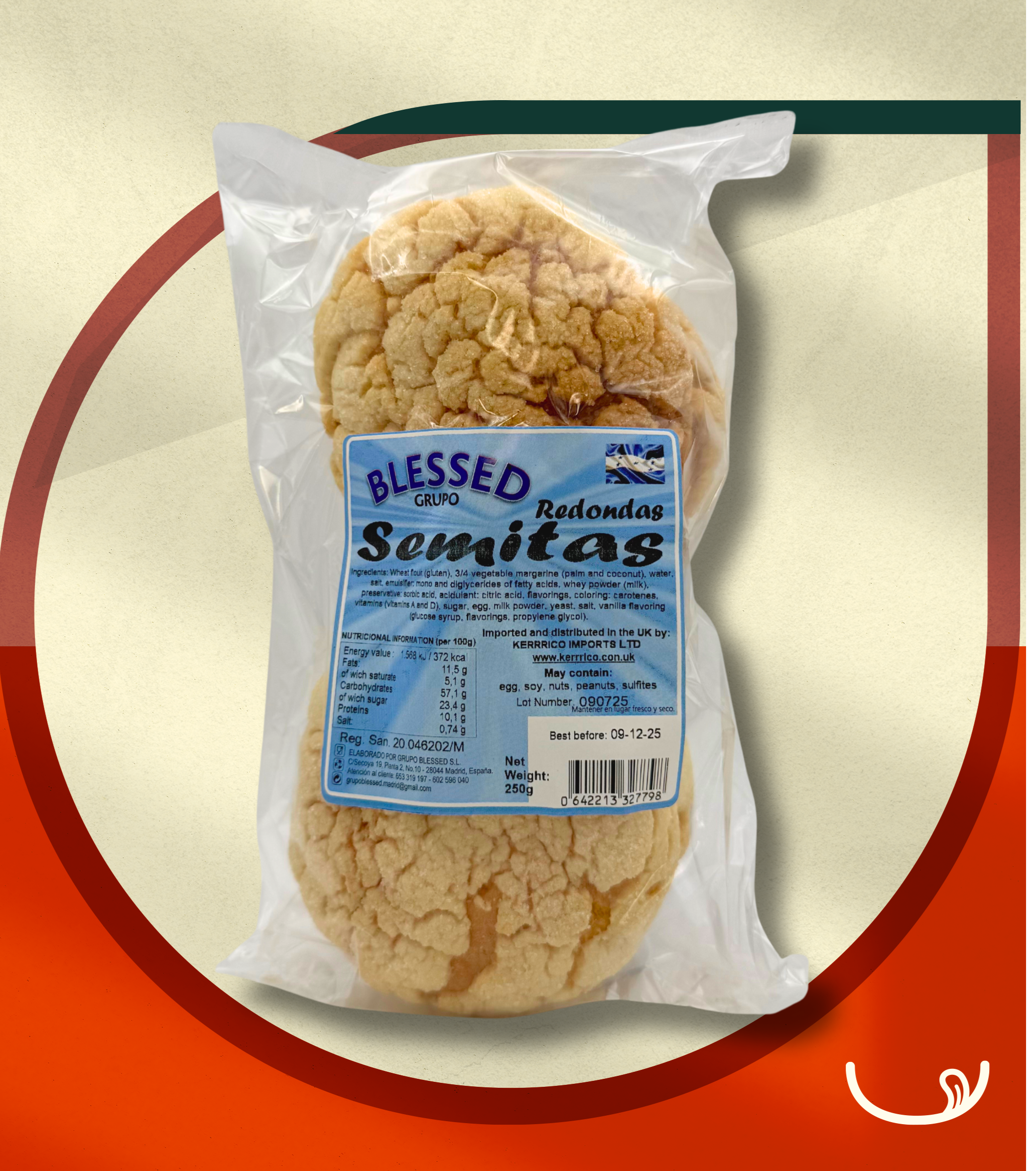 Semitas Redondas - 4 Unidades (250 g)